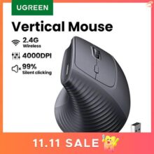 עכבר ארגונומי אלחוטי עם 6 כפתורים